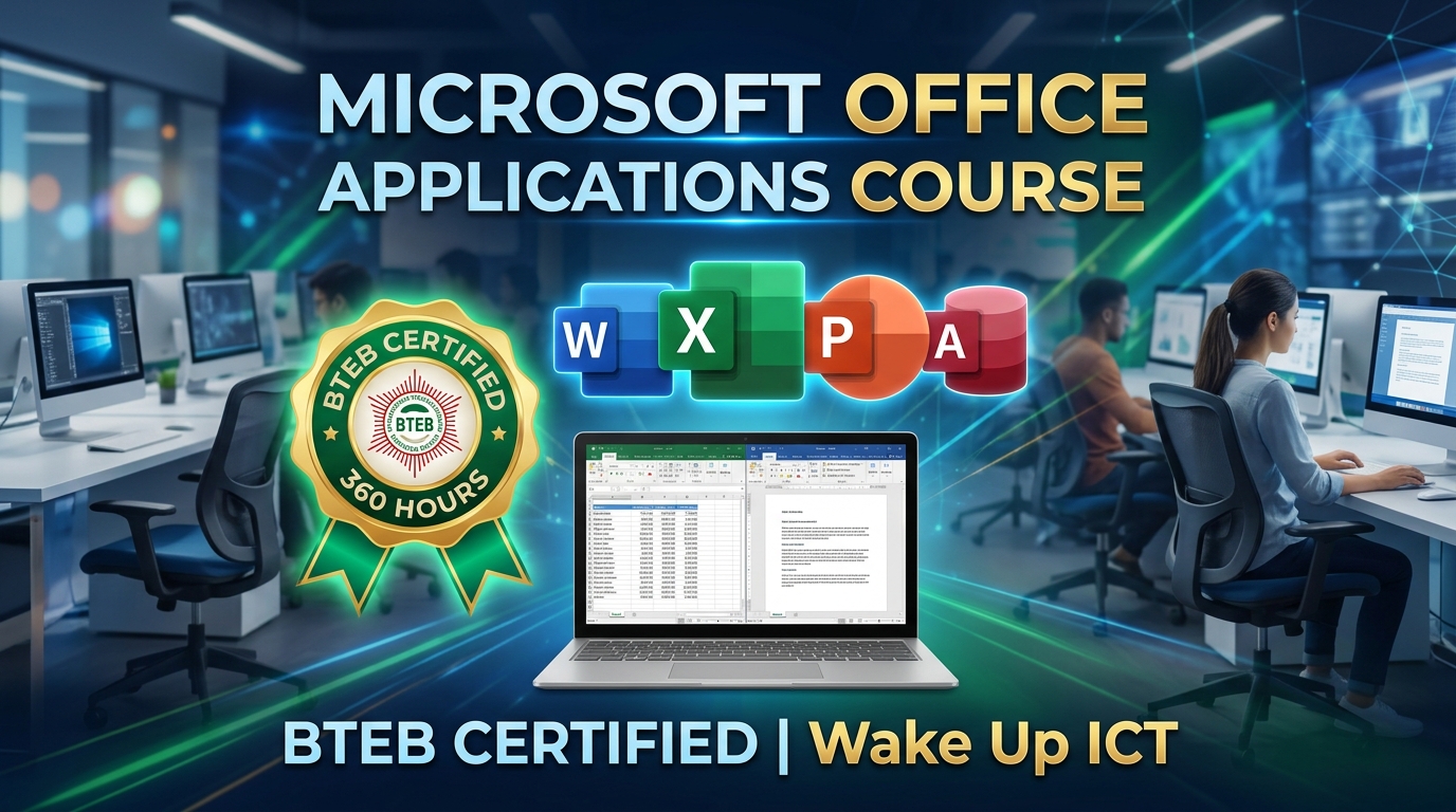 BTEB Certified Microsoft Office Applications Course Wake Up ICT